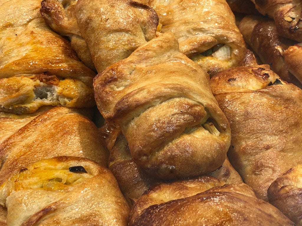Chakalaka, a traditional Namibian stuffed bread, at the Grove Mall in Windhoek