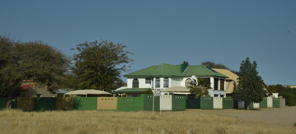 A typical house on the drive through the town of Rehoboth, Namibia