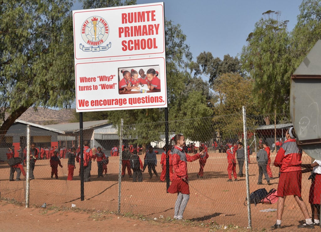 Recess at Ruimte Primary School in Rehoboth, Namibia