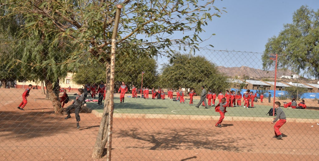 Recess at Ruimte Primary School in Rehoboth, Namibia