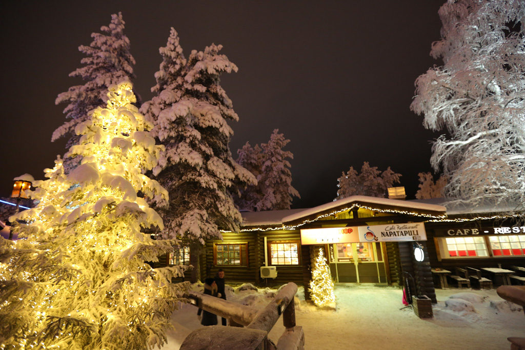 Cafe Napatapuli in Santa Village in Rovaneimi, Finland