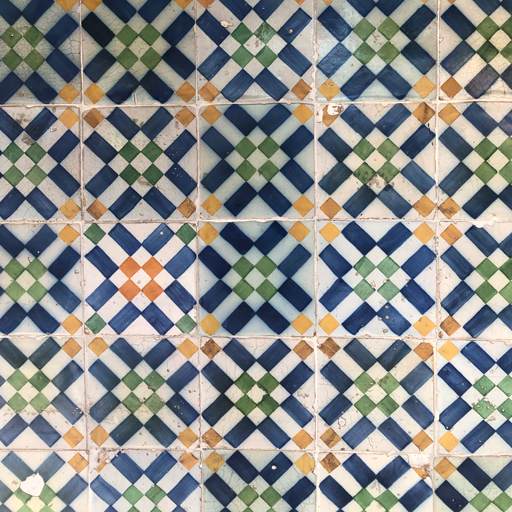 Tiles on the walls of Pastéis de Belém in Lisbon