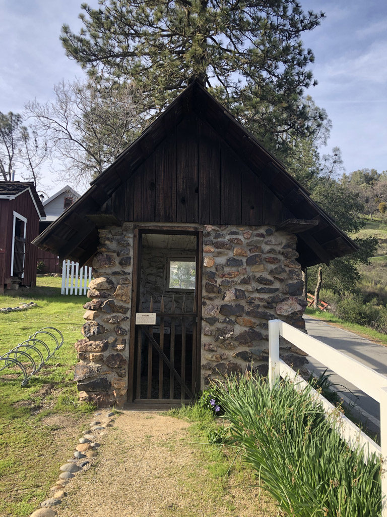 An old refrigerator in Henry Coe state park. The think walls kept the inside temperature low year round.