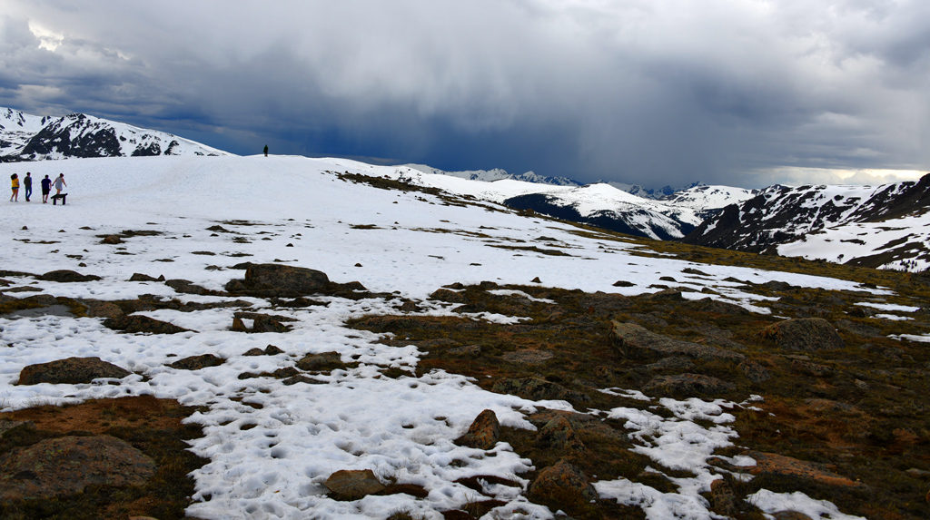 Walk from the parking lot to Forest Canyon Overlook in Rocky Mountain National Park