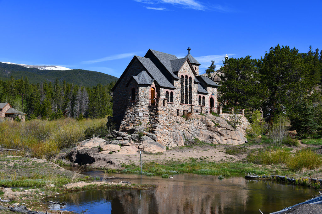 St Catherine Chapel on the Rock in Allenspark, Colorado.