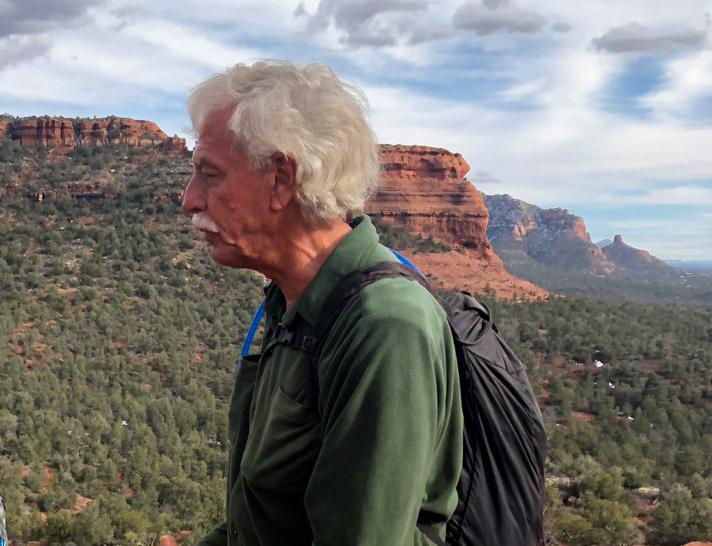 The flutists at a vortex in Sedona whose mission is to spread a message of love as far and wide as possible, every single day.