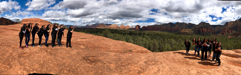 The flying kiss on Sedona's Red Rocks - the giver is the receiver.