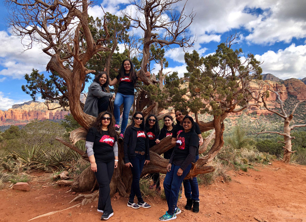 Gorgeous friends on a wondrous Sedona vacation