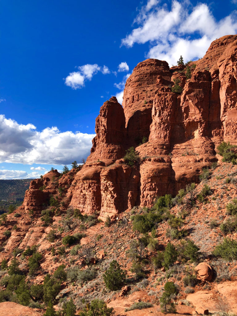 Some rocks are quite close to Chapel of the Holy Cross in Sedona