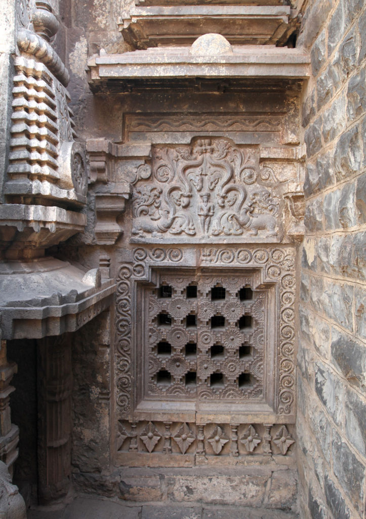 One of the 6 windows (Zaroka) for ventilation Khidrapur's Kopeshwar temple near Kohlapur.