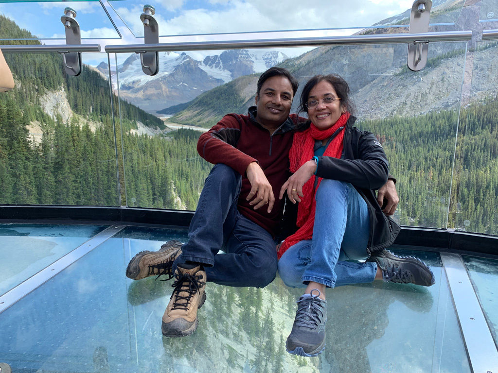 Sitting on glass 9,843 feet above the valley, Columbia Icefields Skywalk is thrilling and scary at the same time. An absolutely must experience when touring Canadian Rockies