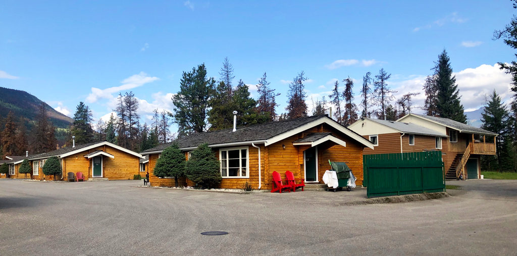 Jasper House Bungalows, home for our 3rd night when touring the Canadian Rockies