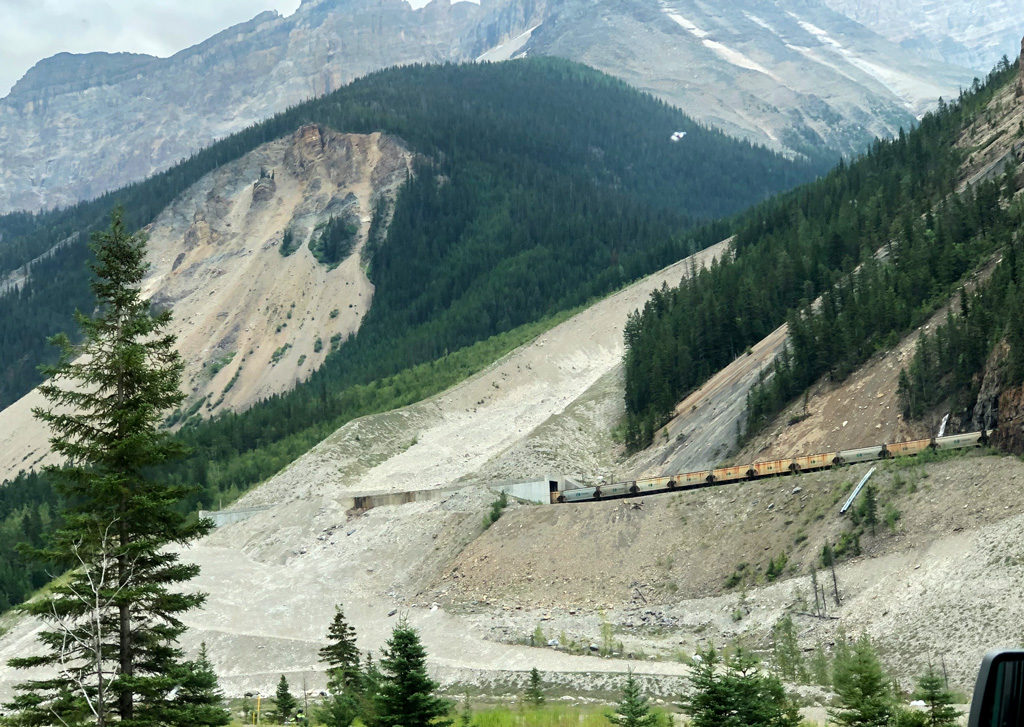 Railway lines through Yoho National Park's Tunnel Mountain can be treacherous but no challenge is too big for ingenious engineers.