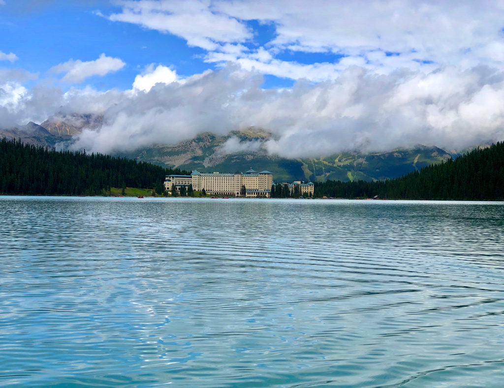 Heavenly Lake Louise with the charming Fairmont Chateau Lake Louise a spot to savor. No wonder its part of every Canadian Rockies itinerary.