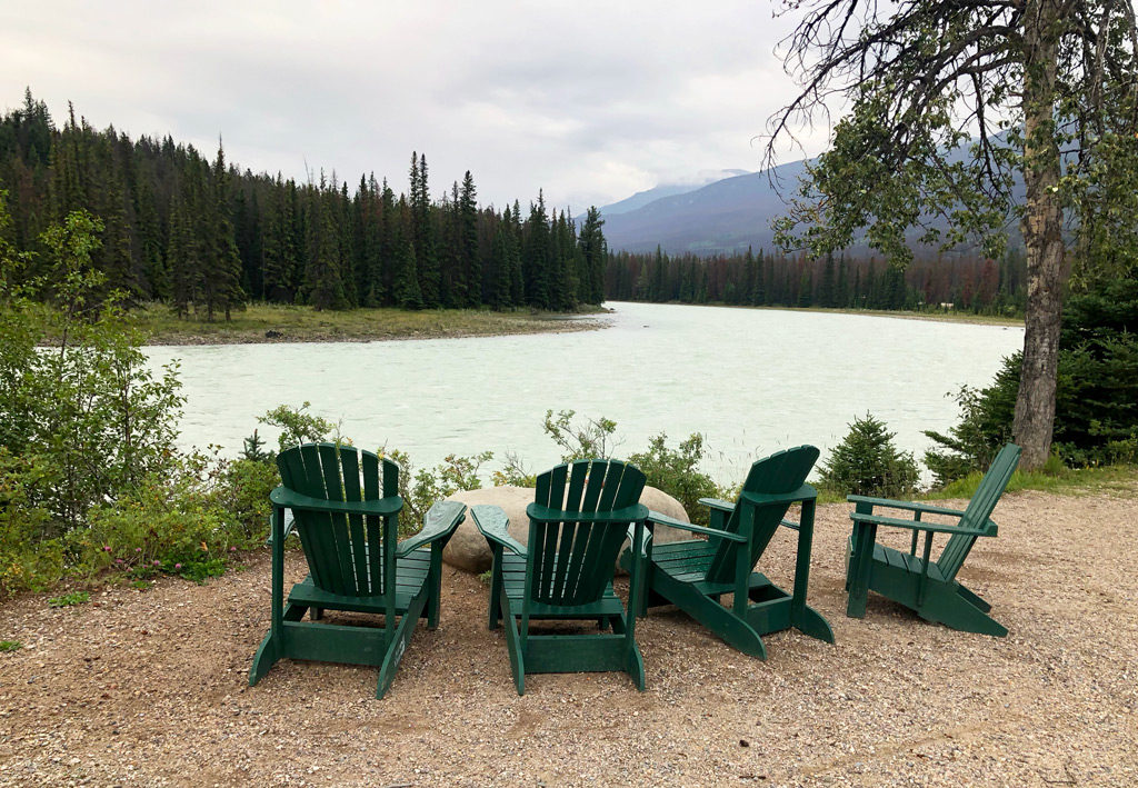 The previous evening we walked by the Athabasca River outside Alpine village in Jasper.