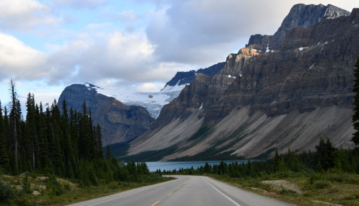 Views on Jasper Banff drive on highway 93