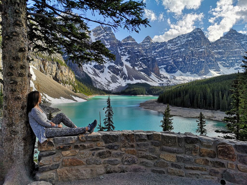 Moraine Lake, Alberta, Canada is mesmerizing at any time of the day.