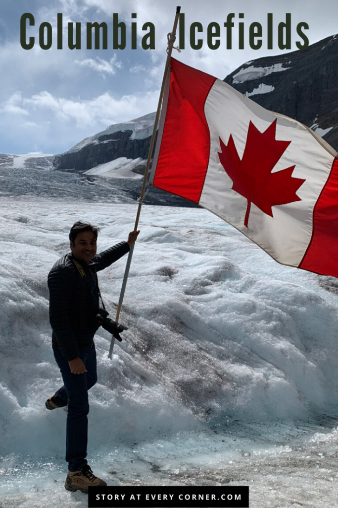 pin glacier Skywalk in Alberta, Canada