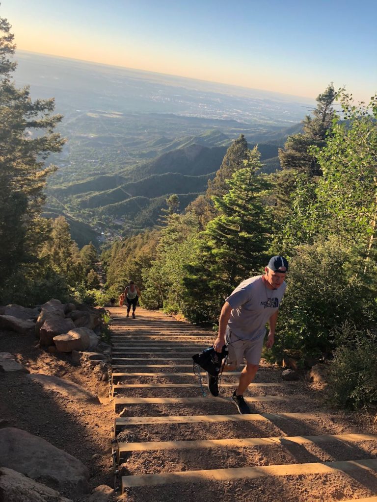 Stairs up Pikes Peak