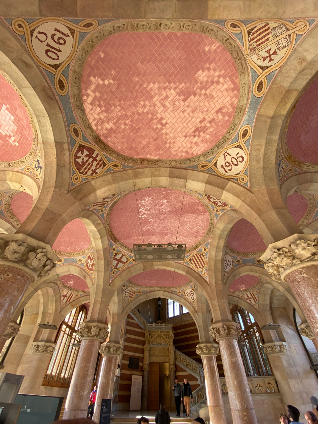 Inside the main building of Hospital San Pau in Barcelona