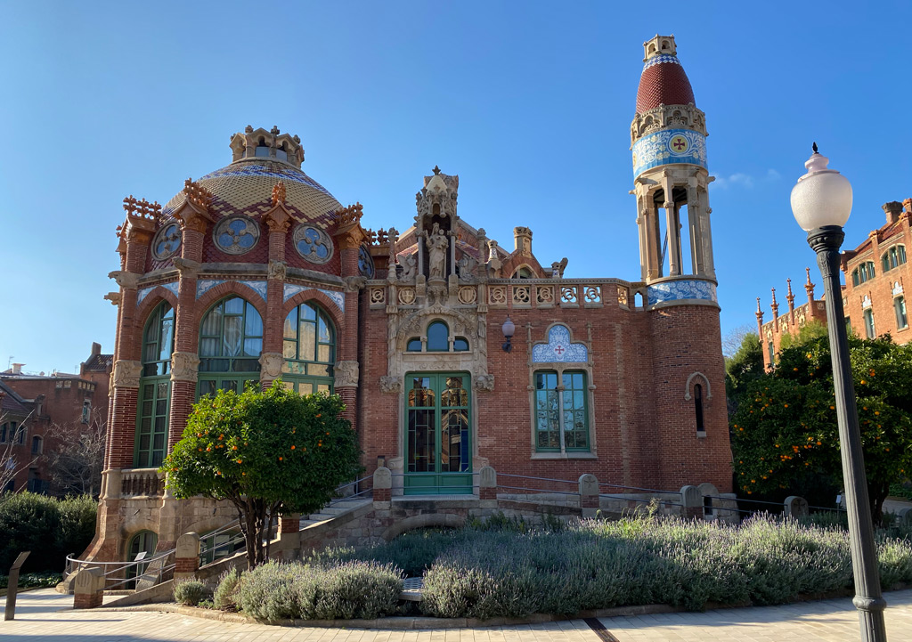 Another one of the six pavilions in Hospital Sant Pau in Barcelona