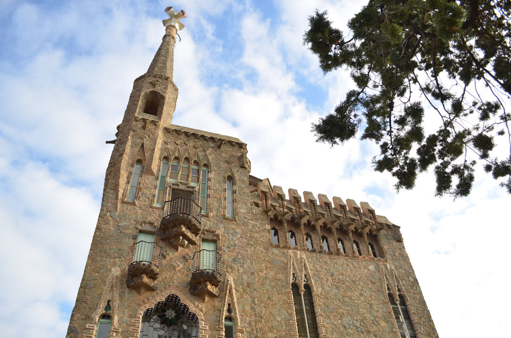 Bellesguard in Barcelona. Architecture by Antoni Gaudí