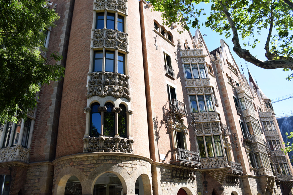 Casa Punexes in Barcelona, Spain. Architected by Josep Puig i Cadafalcht. 