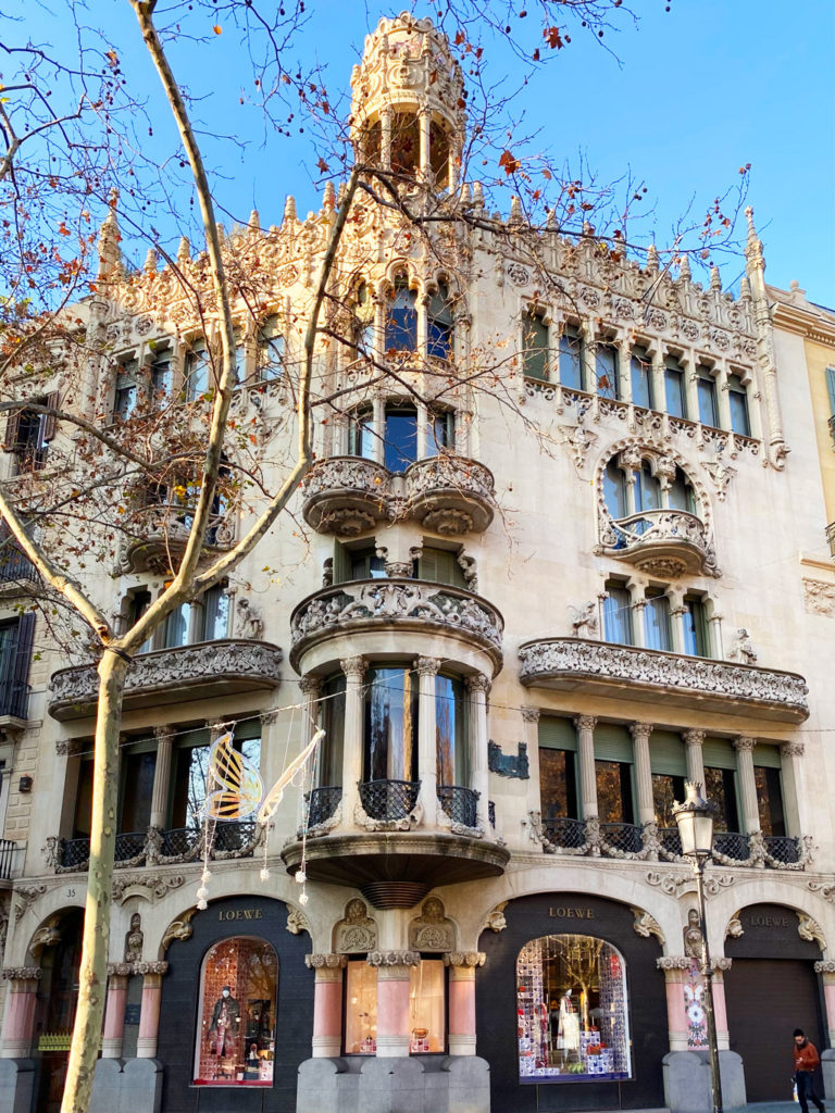 Casa Lleo Morera in Barcelona, Spain. Architecture by Lluís Domènech i Montaner