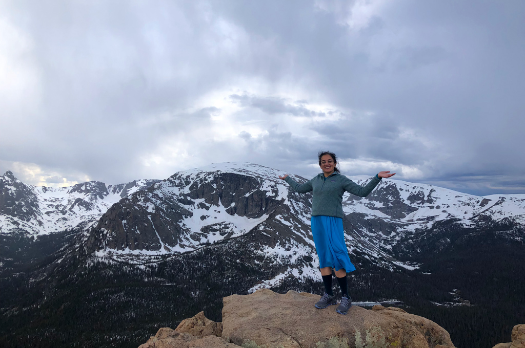 At Forest Canyon view point in Rocky Mountain National Park