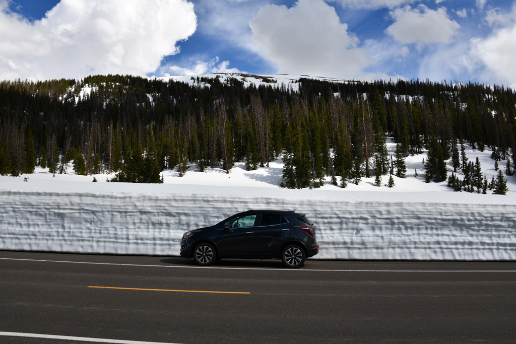 Milner Pass snow bank, Rocky Mountain National Park