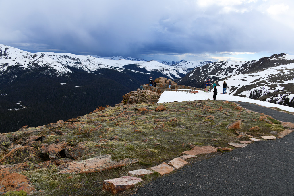 Forest Canyon Overlook spot for the best views of Rocky Mountains as carved by glaciers and rivers for millions of years.