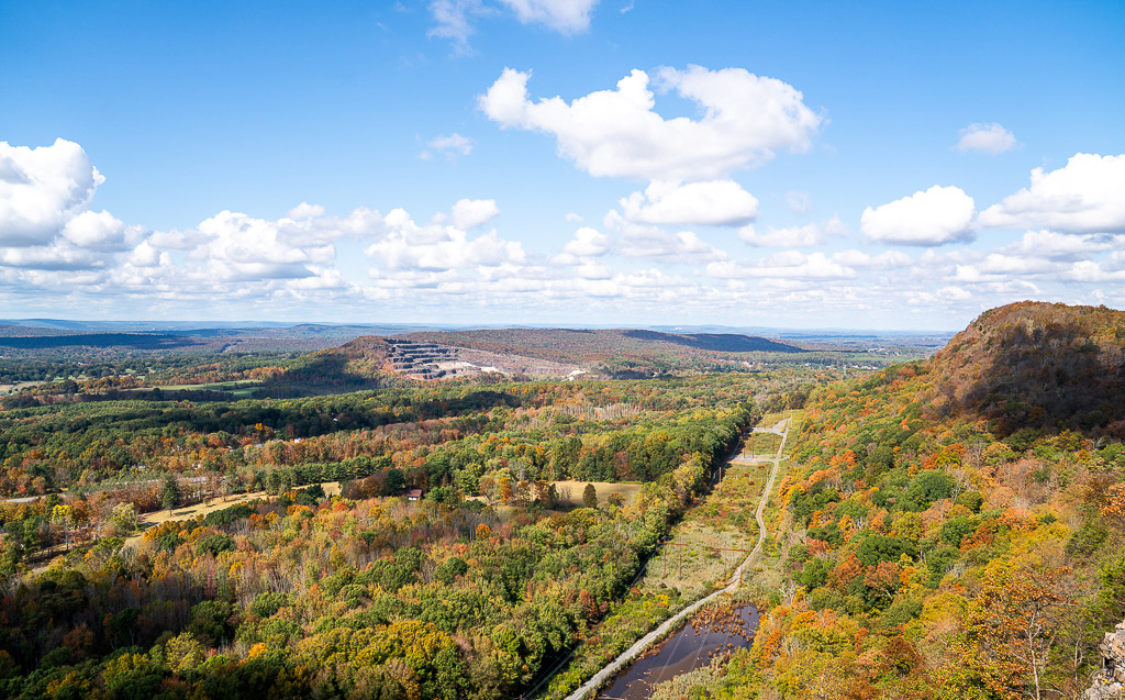 Mt Higby viewpoint hike near Samantha's house in Connecticut.