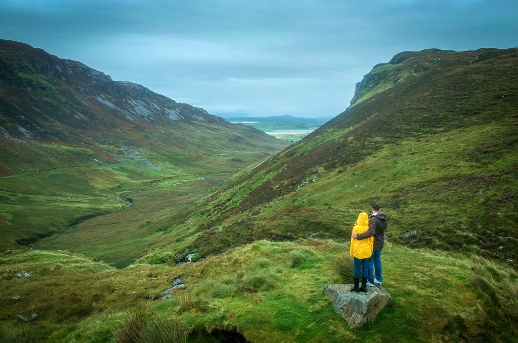 In Donegal on the Wild Atlantic Way in Ireland. During Coronavirus shutdowns.