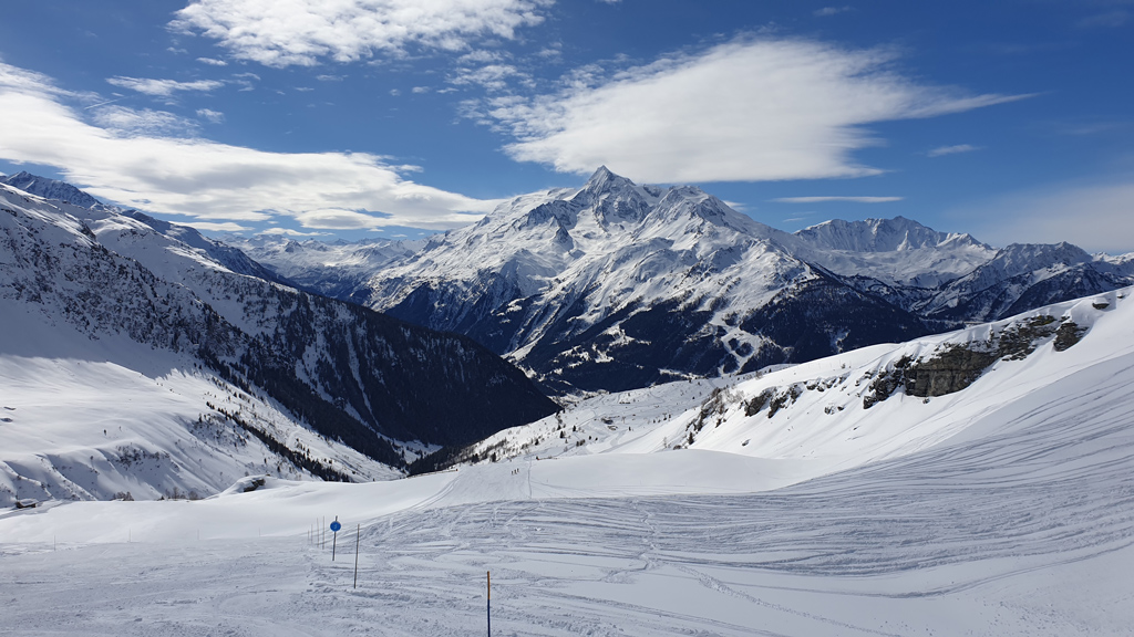 Empty ski slopes in Northern Italy because of covid-19 lockdown in 2020. Picture by Dave.