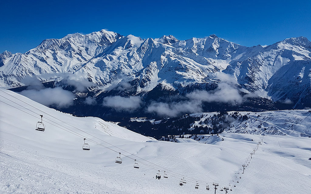 Enticing French Alps go empty during the pandemic onset.