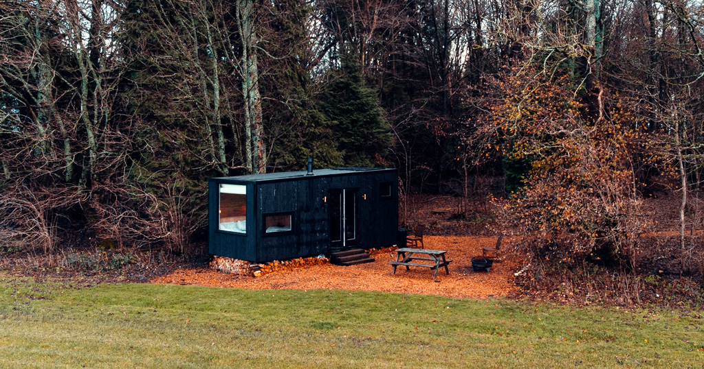 Cabin in the woods of South of England.