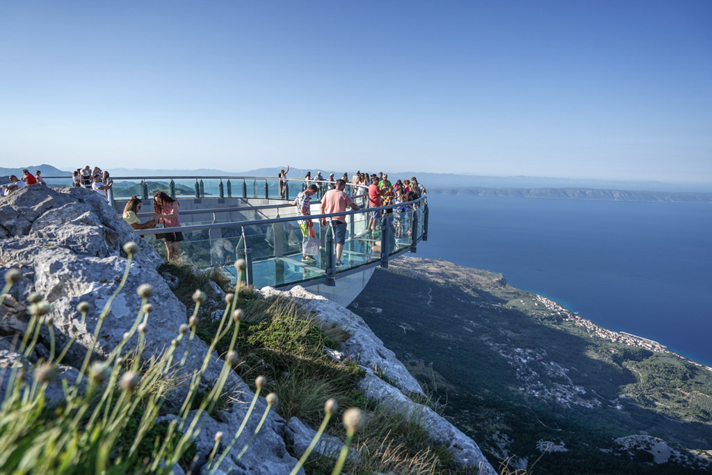 Biokovo viewing platform in Croatia