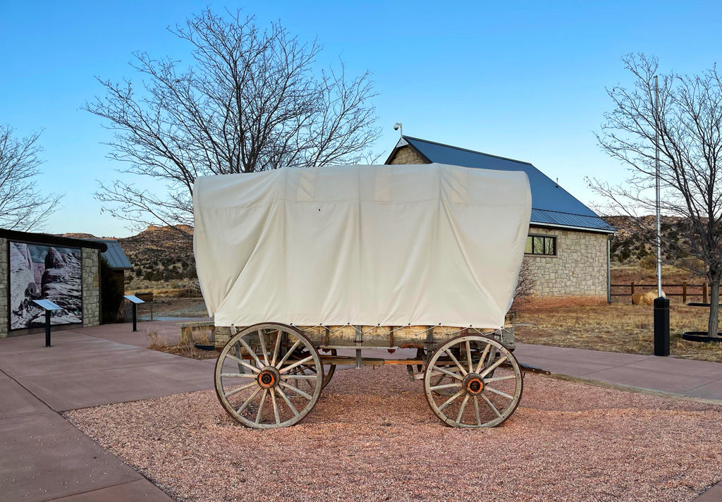 Wagon at  the Heritage Center outside of town in Utah