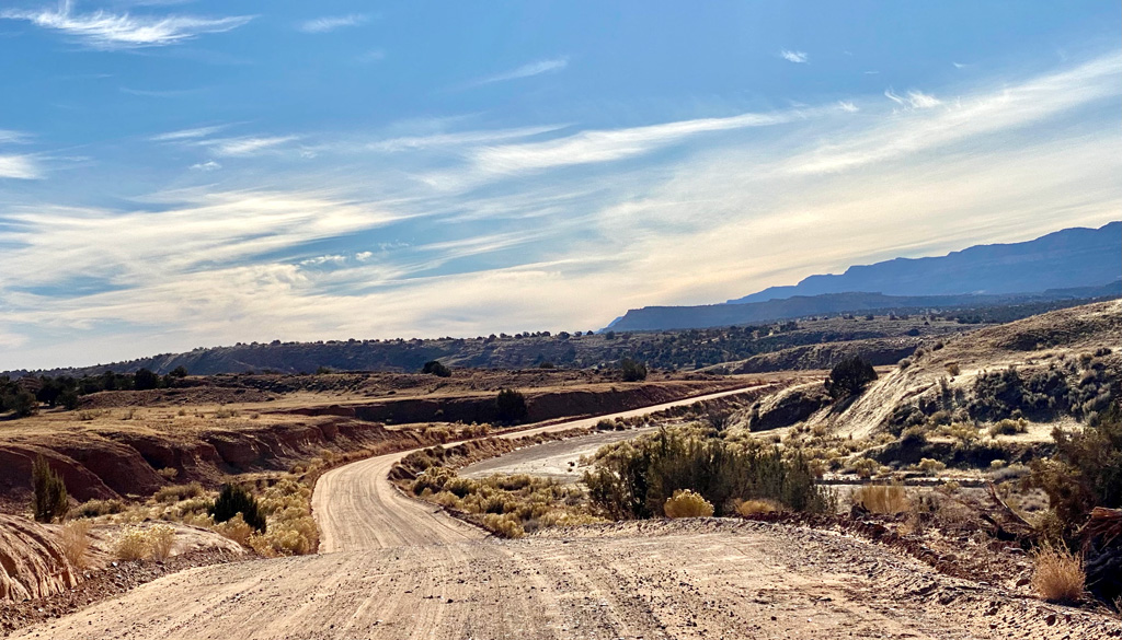 Hole-in-the-Rock road leading to Zebra, Peekaboo, Spooky, Dry fork, Coyote and Fortymile gulch slot canyons.