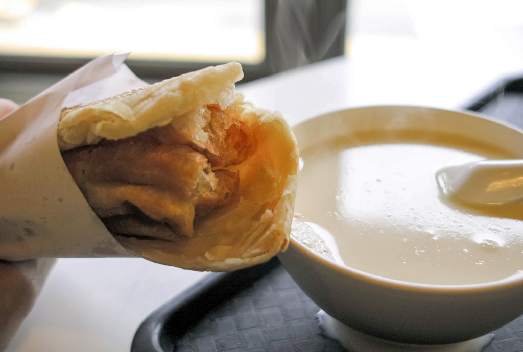 Shao Bing, a vegan Taiwanese breakfast dish