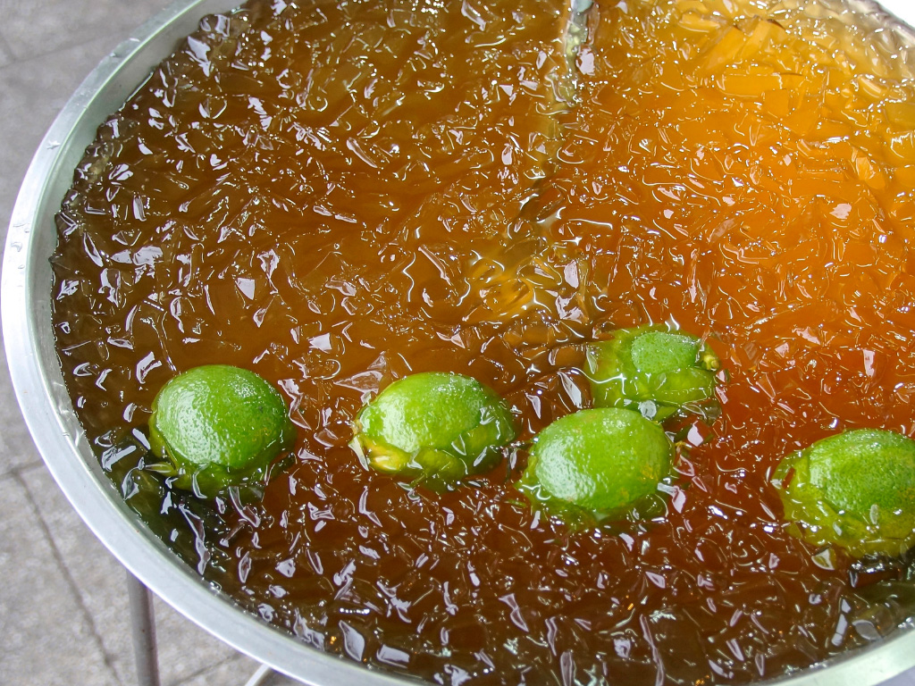 Aiyu jelly, a delicious Taiwanese vegan dessert