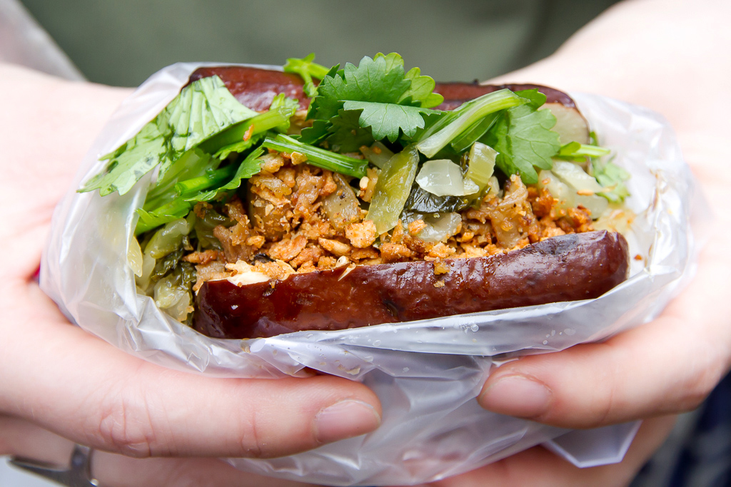 Tofu burger, a Taiwanese vegan burger and bun