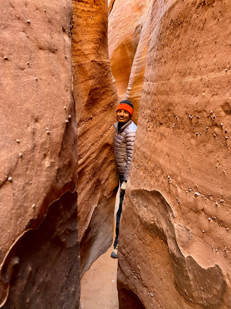 In Peekabook and Spooky Slot Canyons of Grand Staircase-Escalante National Monument in Utah