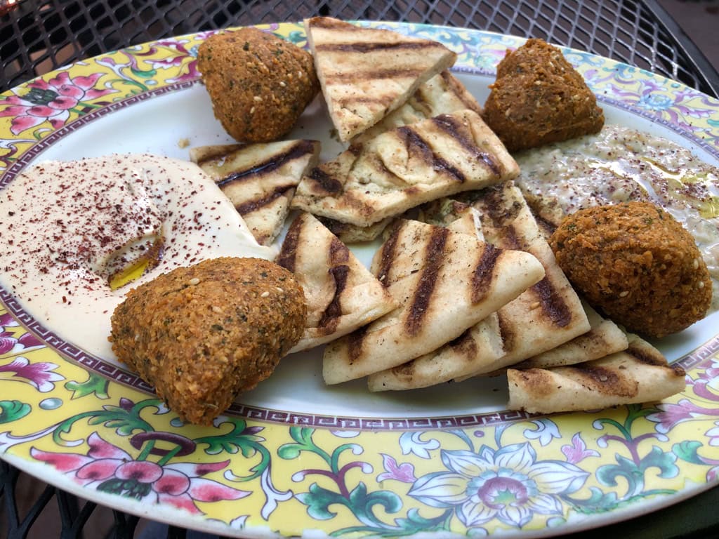 Falafel, hummus, and pita can be found almost anywhere