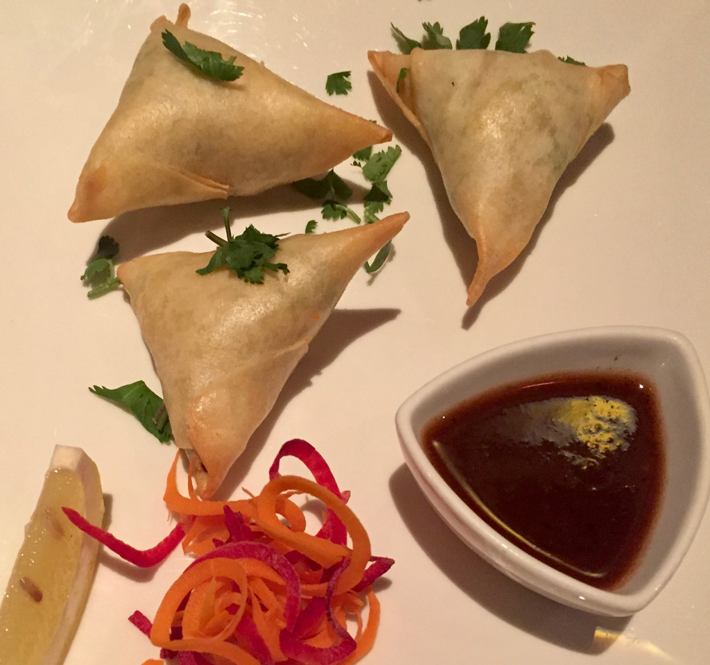 Samosa, an Indian vegan snack