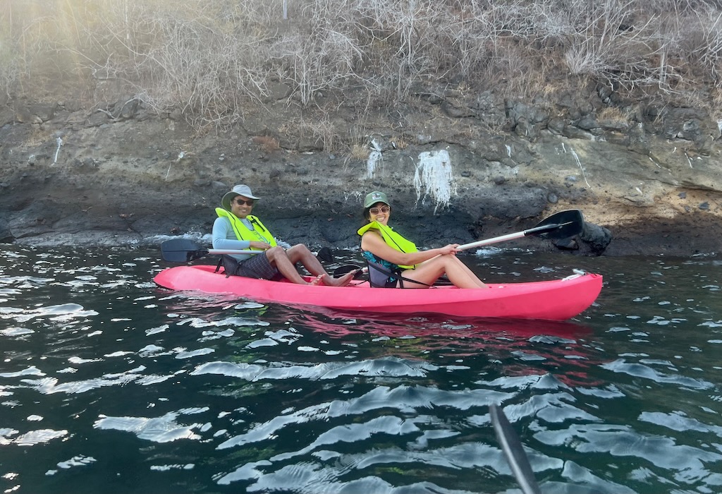 Kayaking in Tagus cove in Galapagos