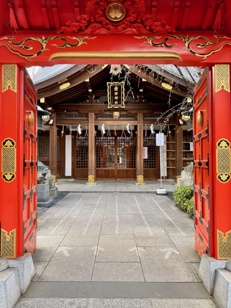 Atago Jinja's main shrine in Tokyo