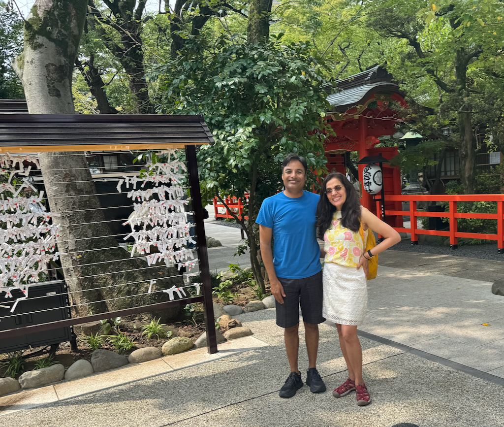 Paper wishes at Atago Jinja in Tokyo