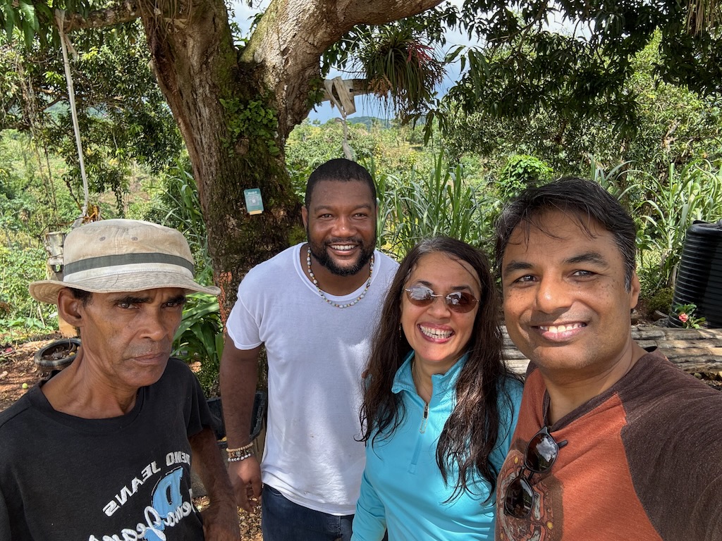 Visiting the Pisgah pineapple farm was education and so much fun with our hosts Tomalo and Collie.