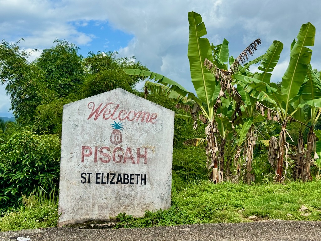 Welcome to Pisgah, St Elizabeth sign